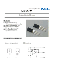 Datasheet MRSM75 manufacturer NEC