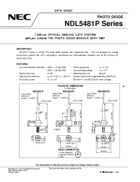 Datasheet NDL5422P manufacturer NEC