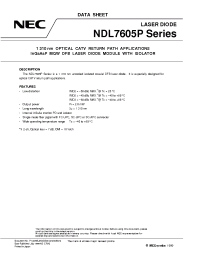 Datasheet NDL7605P2D manufacturer NEC