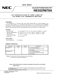Datasheet NE552R679A-T1 manufacturer NEC