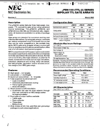 Datasheet UPB6100 manufacturer NEC