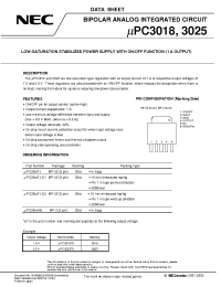 Datasheet UPC3018HB manufacturer NEC