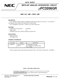 Datasheet UPC3206GR manufacturer NEC