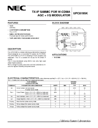 Datasheet UPC8195K-E1 manufacturer NEC
