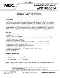 Datasheet UPD160061A manufacturer NEC