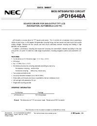 Datasheet UPD16448AN manufacturer NEC