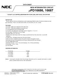 Datasheet UPD16687 manufacturer NEC