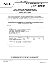Datasheet UPD17P236M2GT manufacturer NEC