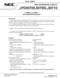 Datasheet uPD30710-300 manufacturer NEC