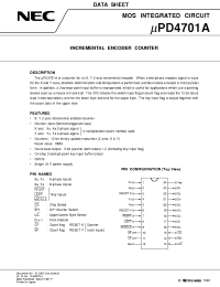 Datasheet UPD4701A manufacturer NEC