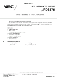 Datasheet UPD6376 manufacturer NEC