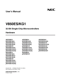 Datasheet UPD703213YGCA1-xxx-8EU manufacturer NEC