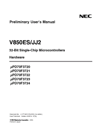 Datasheet UPD70F3723 manufacturer NEC