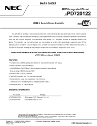 Datasheet UPD720122 manufacturer NEC