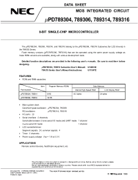 Datasheet UPD789304GC manufacturer NEC