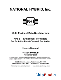 Datasheet NHI-15103ET manufacturer NHI