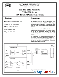 Datasheet NHI-1529 manufacturer NHI
