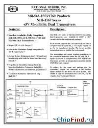 Datasheet NHI-1567 manufacturer NHI