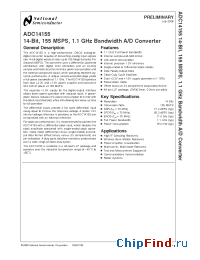 Datasheet ADC14155 manufacturer National Instruments