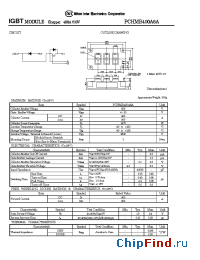 Datasheet PCHMB400A6A manufacturer NIEC