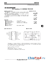 Datasheet NJM2190 manufacturer NJRC