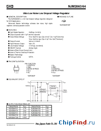 Datasheet NJM2863 manufacturer NJRC