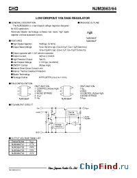 Datasheet NJM2863F manufacturer NJRC
