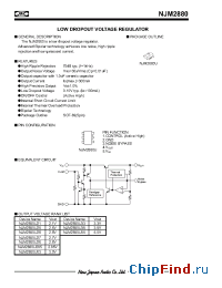 Datasheet NJM2880 manufacturer NJRC