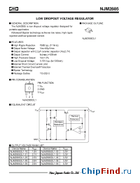 Datasheet NJM2885 manufacturer NJRC
