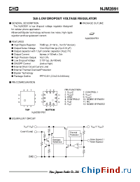 Datasheet NJM2891PB1-0521 manufacturer NJRC