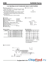 Datasheet NJU6363DC manufacturer NJRC