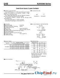 Datasheet NJU6366XF1 manufacturer NJRC