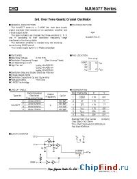 Datasheet NJU6377W manufacturer NJRC