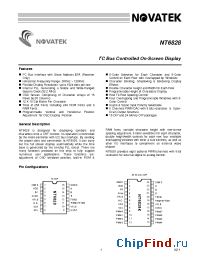 Datasheet NT6828 manufacturer Novatek