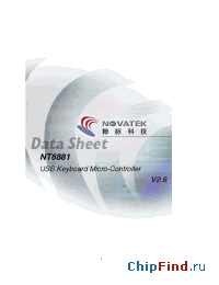 Datasheet NT6881-D1012 manufacturer Novatek