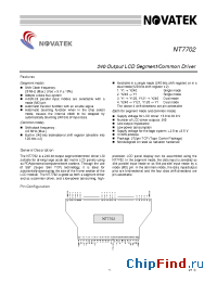 Datasheet NT7702H-BDT manufacturer Novatek