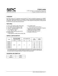 Datasheet CF5015AL1 manufacturer NPC