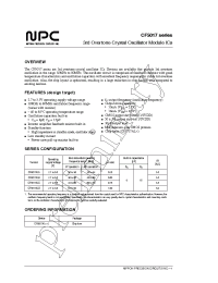 Datasheet CF5017ALB manufacturer NPC