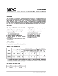 Datasheet CF5020ALC manufacturer NPC
