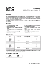 Datasheet CF5034-1 manufacturer NPC