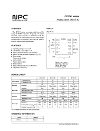 Datasheet CF5741AA manufacturer NPC