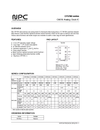Datasheet CF5760AA manufacturer NPC