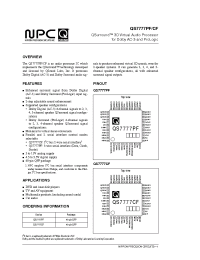 Datasheet QS7777PF manufacturer NPC