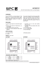 Datasheet QS7785PF manufacturer NPC