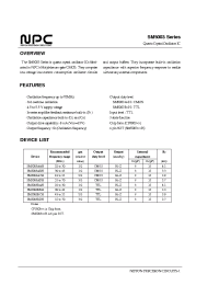 Datasheet SM5003BCH manufacturer NPC
