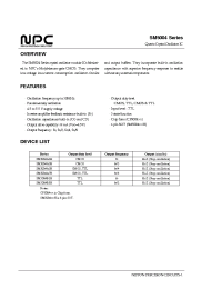 Datasheet SM5004 manufacturer NPC