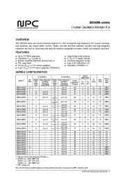 Datasheet SM5006AHDS manufacturer NPC