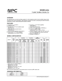 Datasheet SM5009AH2S manufacturer NPC