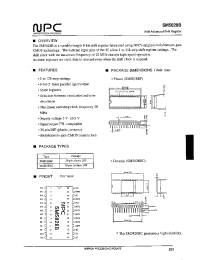 Datasheet SM5828BP manufacturer NPC