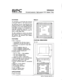 Datasheet SM5834AG manufacturer NPC